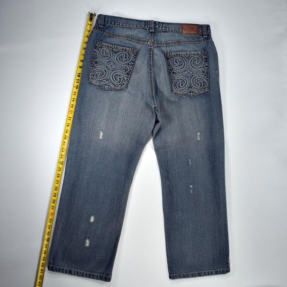 Vintage Y2K LL Cool J Baggy Wide Leg Distressed Jeans - 36 - Picture 9 of 9